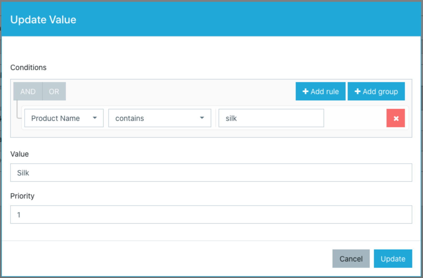 Dynamic attribute value