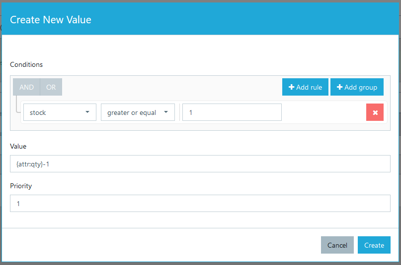 Dynamic attribute value