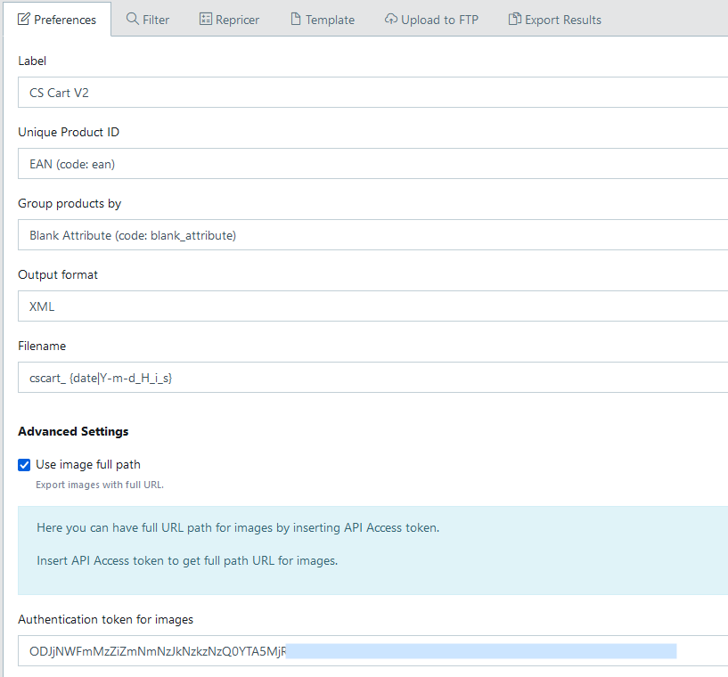 cs_cart_export_Profile_settings.png